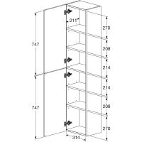 Товар: Шкаф пенал Roca The Gap 35 A857427402 подвесной Городской дуб - фото 6 Шкаф пенал Roca The Gap 35 A857427402 подвесной Городской дуб — фото 6, Пеналы для ванной комнаты