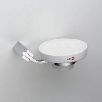 Мыльница Schein Watteau Белая Хром арт-122C-R — фото 2, Мыльницы