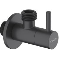 Запорный вентиль Aquatek AQ2452MB угловой Черный матовый — фото 1, Комплектующие для душевого оборудования