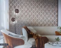 Обои Bernardo Bartalucci Brigida 84275-1 Флизелин (1,06*10,05) Белый/Серый, Дамаск/Орнамент — фото 2, Обои для стен