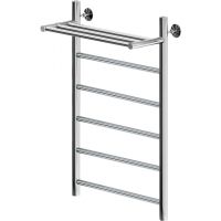 Водяной полотенцесушитель Aquanet Mauro 80x50 282321 с полкой Хром — фото 1, Водяные полотенцесушители