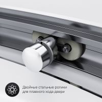 Душевой уголок AM.PM Like Solo Slide 90x90 W83G-315-090CG профиль Хром глянцевый стекло тонированное — фото 8, Душевые уголки четверть круга