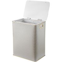 Товар: Корзина для белья Geralis RWG-S Ромб Белая, кант Золото, большая - фото 2 Корзина для белья Geralis RWG-S Ромб Белая, кант Золото, большая — фото 2, Корзины для белья