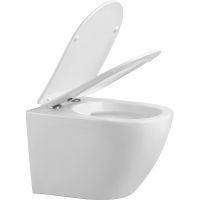 Комплект унитаза с инсталляцией Orange CI07-150W+APB244 с сиденьем Микролифт и Черной матовой клавишей смыва — фото 4, Комплекты унитаз + инсталляция