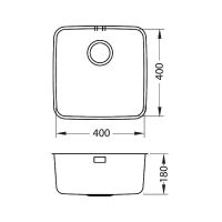 Товар: Кухонная мойка Alveus Luno 30 SAT 90 FI 400x400 1129251 Сатинированная сталь - фото 10 Кухонная мойка Alveus Luno 30 SAT 90 FI 400x400 1129251 Сатинированная сталь — фото 10, Кухонные мойки