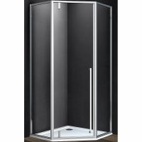 Душевой уголок Vincea Penta 100х100 VSP-3P100CL профиль Хром стекло прозрачное — фото 1, Душевые уголки трапеция