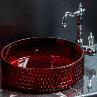 Раковина-чаша Boheme Monaco 39 817-R Рубин — фото 1, Раковины