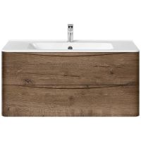 Тумба под раковину Vincea Paola 100 VMC-2P100VO подвесная V.Oak — фото 1, Тумбы под раковину