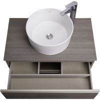 Товар: Тумба под раковину Roca The Gap 80 A857406402 подвесная Городской дуб - фото 6 Тумба под раковину Roca The Gap 80 A857406402 подвесная Городской дуб — фото 6, Мебель для ванной