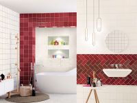 Товар: Керамическая плитка El Barco Glamour-Chic Carmin настенная 15х15 см - фото 2 Керамическая плитка El Barco Glamour-Chic Carmin настенная 15х15 см — фото 2, Керамическая плитка