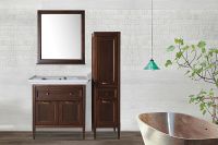 Зеркало ASB-Woodline Гранда 80 11481 Антикварный орех — фото 6, Мебель для ванной