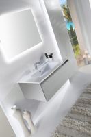 Тумба с раковиной SanVit Кубэ-1 80 kkube1080 в цвете Ral подвесная Шоколад — фото 4, Тумбы с раковиной