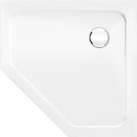 Стальной поддон для душа BLB Universal Pentagonal 90х90 CP90 Белый — фото 1, Стальные душевые поддоны