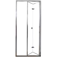 Душевая дверь Ceruttispa Bella D91T профиль Хром стекло прозрачное — фото 2, Складные душевые двери