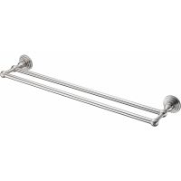 Полотенцедержатель WasserKRAFT Ammer K-7040 двойной Хром матовый — фото 1, Полотенцедержатели