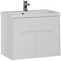 Тумба с раковиной Aquanet Латина 80 212836 подвесная Белая — фото 1, Тумбы с раковиной