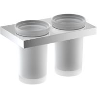 Стакан для зубных щеток Timo Petruma 15234/00 двойной Хром — фото 1, Стаканы для зубных щеток