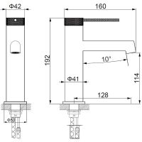 Товар: Смеситель для раковины Vincea Rim VBF-2RM1BG Брашированное золото - фото 3 Смеситель для раковины Vincea Rim VBF-2RM1BG Брашированное золото — фото 3, Смесители