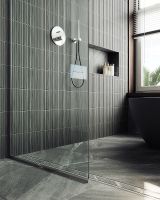 Товар: Душевая перегородка Maybah Glass MGD-701-5у 690x1950 в узком профиле Хром матовый стекло прозрачное - фото 6 Душевая перегородка Maybah Glass MGD-701-5у 690x1950 в узком профиле Хром матовый стекло прозрачное — фото 6, Душевые перегородки