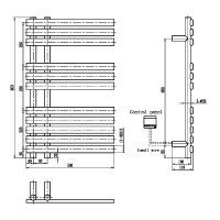 Товар: Электрический полотенцесушитель Boheme Venturo 723-B Черный - фото 2 Электрический полотенцесушитель Boheme Venturo 723-B Черный — фото 2, Электрические полотенцесушители