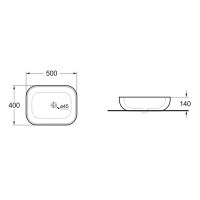 Раковина-чаша Vincea VBS-101 50 Белая — фото 3, Раковины накладные
