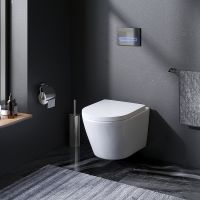 Товар: Унитаз AM.PM Sense FlashClean CK74H0403W подвесной с гигиеническим душем и ершиком с сиденьем Микролифт - фото 15 Унитаз AM.PM Sense FlashClean CK74H0403W подвесной с гигиеническим душем и ершиком с сиденьем Микролифт — фото 15, Подвесные унитазы