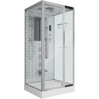 Душевая кабина Niagara Luxe NG-7714W 100x90 с гидромассажем — фото 1, Душевые кабины