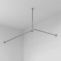 Карниз для ванны WasserKRAFT Dinkel180x90 SC-469018 Хром — фото 4, Карнизы для ванной