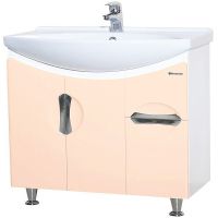 Тумба под раковину Bellezza Лагуна 75 4632112110078 Бежевая — фото 1, Мебель для ванной