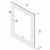 Товар: Зеркало Континент Verte 700х900 ЗЛП150 с подсветкой с часами и датчиком движения - фото 5 Зеркало Континент Verte 700х900 ЗЛП150 с подсветкой с часами и датчиком движения — фото 5, Зеркала в ванную комнату