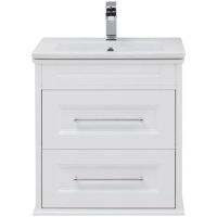 Тумба под раковину Aquanet Бостон 60 209679 подвесная Белый матовый — фото 1, Мебель для ванной