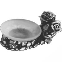 Мыльница Art&Max Rose AM-B-0091C-T Серебро — фото 1, Мыльницы