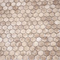 Товар: Мозаика Caramelle mosaic Pietrine Hexagonal Emperador light MAT hex 28,5x30,5 см - фото 2 Мозаика Caramelle mosaic Pietrine Hexagonal Emperador light MAT hex 28,5x30,5 см — фото 2, Мозаика