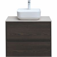 Тумба под раковину Aquanet Nova Lite 75 287895 подвесная Дуб черный — фото 10, Тумбы под раковину