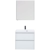 Комплект мебели для ванной Aquanet Гласс 70 240464 подвесной Белый — фото 1, Комплекты мебели для ванной