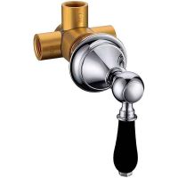 Переключатель потоков Boheme Brillante 624-B Хром — фото 1, Комплектующие для душевого оборудования