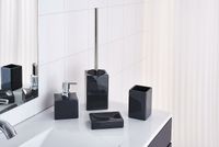 Стакан для зубных щеток Ridder Cube 2135117 Темно-серый — фото 2, Мыльницы