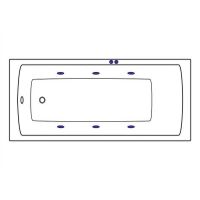 Товар: Акриловая ванна Excellent Aquaria 160x70 WAEX.AQU16.SOFT.BR с гидромассажем - фото 5 Акриловая ванна Excellent Aquaria 160x70 WAEX.AQU16.SOFT.BR с гидромассажем — фото 5, Ванны