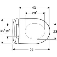 Унитаз Geberit iCon 500.784.01.1 подвесной с сиденьем Микролифт — фото 11, Унитазы