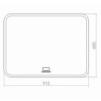 Зеркало Silver Mirrors Стив-6 92 ФР-00001063 с подсветкой с сенсорным выключателем с подогревом с многофункциональным модулем — фото 8, Зеркала в ванную комнату