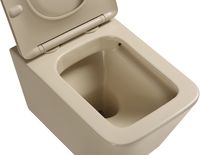 Унитаз SantiLine SL-5007BG подвесной Бежевый матовый с сиденьем Микролифт — фото 4, Подвесные унитазы