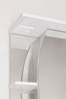 Товар: Зеркало Style Line Эко волна Камелия 60 С с подсветкой и полками Белый глянец - фото 8 Зеркало Style Line Эко волна Камелия 60 С с подсветкой и полками Белый глянец — фото 8, Мебель для ванной