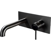 Смеситель для раковины Black&White Universe U7620GM 7620U Gun Metal — фото 1, Смесители