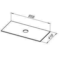 Столешница под раковину Allen Brau Liberty 90 1.33008.G Графит — фото 8, Столешницы под раковину