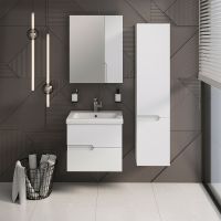 Зеркальный шкаф Runo Стокгольм 60 00-00001126 Белый — фото 4, Зеркальные шкафы в ванную