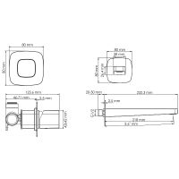 Смеситель для раковины WasserKRAFT Nuthe Черный матовый арт-A9151.315 — фото 5, Смесители для раковины