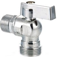 Шаровой кран Remsan Ду15х20 451973 угловой Хром — фото 1, Комплектующие для душевого оборудования