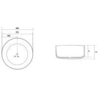 Товар: Раковина-чаша Abber Bequem 36 AC2108MC Коричневая матовая - фото 4 Раковина-чаша Abber Bequem 36 AC2108MC Коричневая матовая — фото 4, Раковины накладные