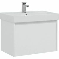 Товар: Тумба с раковиной Aquanet Nova Lite 75 245243 подвесная Белая глянцевая - фото 2 Тумба с раковиной Aquanet Nova Lite 75 245243 подвесная Белая глянцевая — фото 2, Мебель для ванной