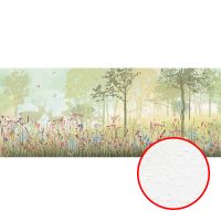 Фреска Ortograf Flora 31269 Фактура бархат FX Флизелин (6,7*2,7) Бежевый/Зеленый, Деревья/Животные/Природа — фото 1, Фрески